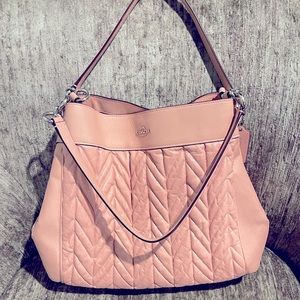Large coach pink purse